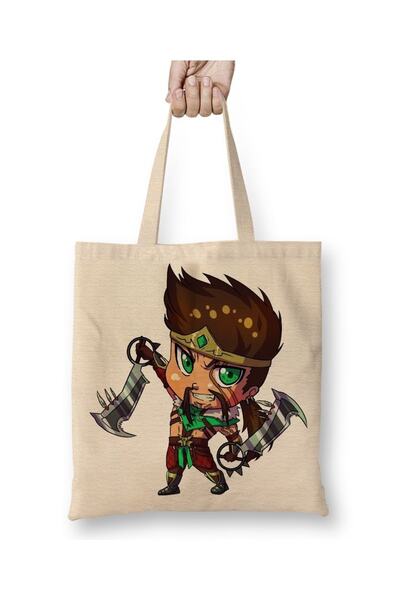 Baskı Dükkanı Chibi Draven від Gamu Chan Без сумки з довгою ручкою