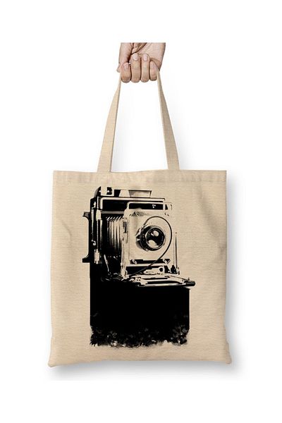 Baskı Dükkanı Υφασμάτινη τσάντα Photoink Photo Photo με μακριά λαβή