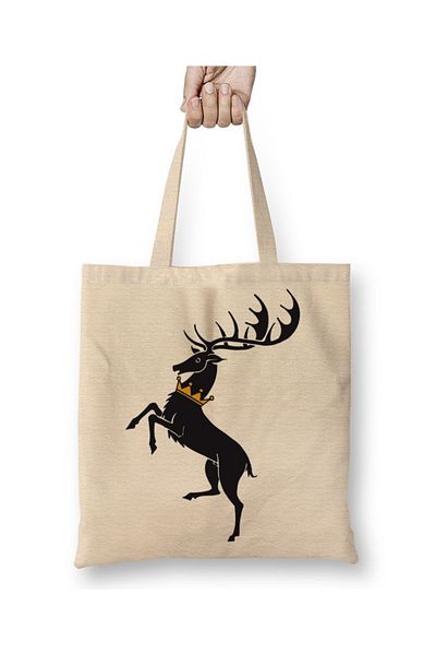 Baskı Dükkanı Υφασμάτινη τσάντα Game Of Thrones Baratheon με μακριά λαβή
