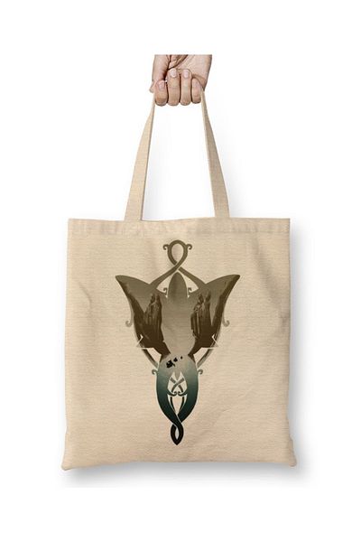 Baskı Dükkanı The Fellowship Of The Ring Evenstar Revisited υφασμάτινη τσάντα με μακριά λαβή