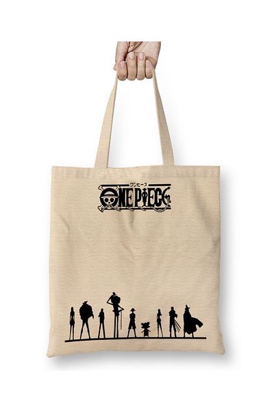 Baskı Dükkanı Geantă de pânză One Piece Pirates cu mâner lung