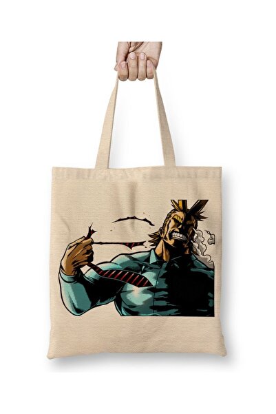 Baskı Dükkanı All Might tkanina Torba duga Sa ručkom
