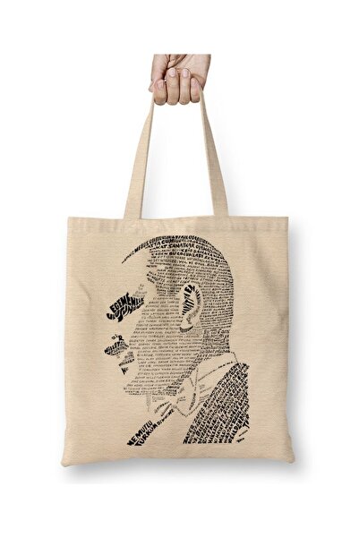 Baskı Dükkanı Ataturk tkanina Torba duga Sa ručkom