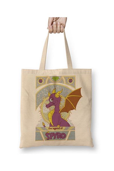 Baskı Dükkanı Spyro Nouveau υφασμάτινη τσάντα με μακριά λαβή