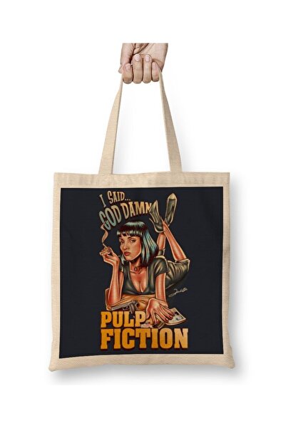 Baskı Dükkanı Pulp Fiction Rekao sam prokleti platno Torba dugo Sa ručkom