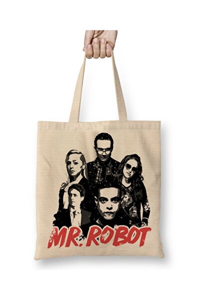 Baskı Dükkanı Mr Robot 03 Tkanina Torba Duga Sa ručkom