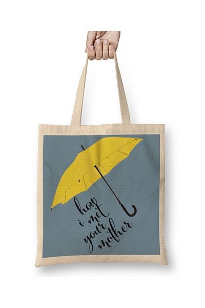 Baskı Dükkanı How I Met Your Mother 09 υφασμάτινη τσάντα με μακριά λαβή