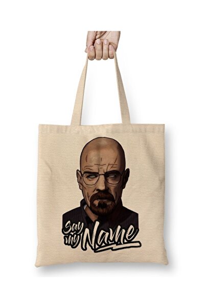 Baskı Dükkanı Υφασμάτινη τσάντα Heisenberg με μακριά λαβή