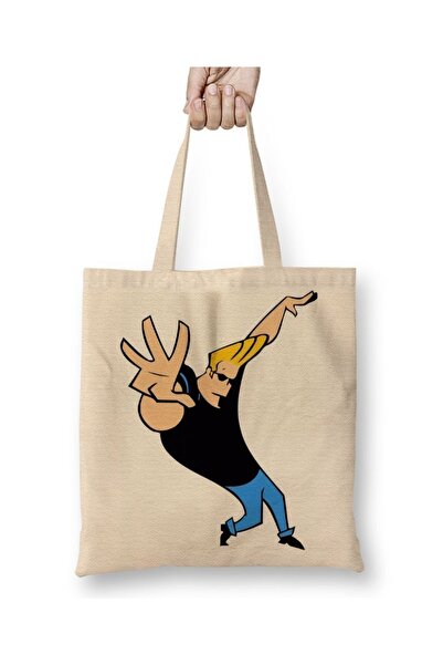 Baskı Dükkanı Johnny Bravo tkanina Torba duga Sa ručkom