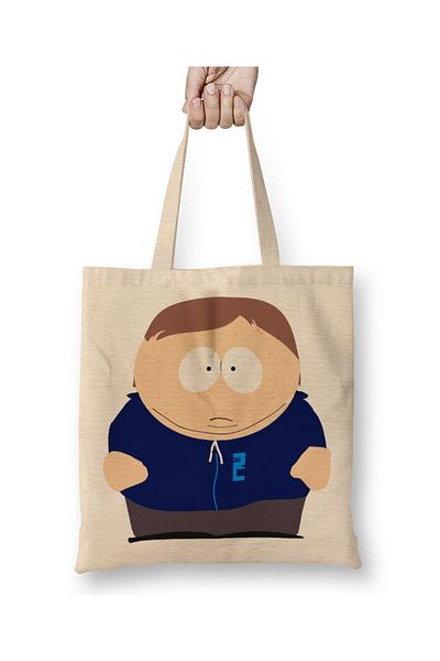 Baskı Dükkanı South Park Eric Cartman 015 υφασμάτινη τσάντα με μακριά λαβή