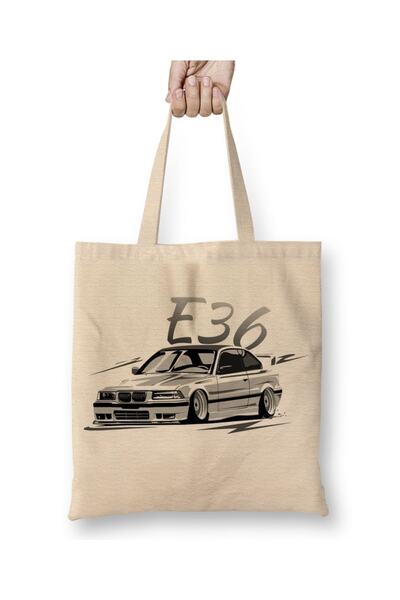 Baskı Dükkanı E36 M3 Lowstyle tkanina Torba dugačka Sa ručkom