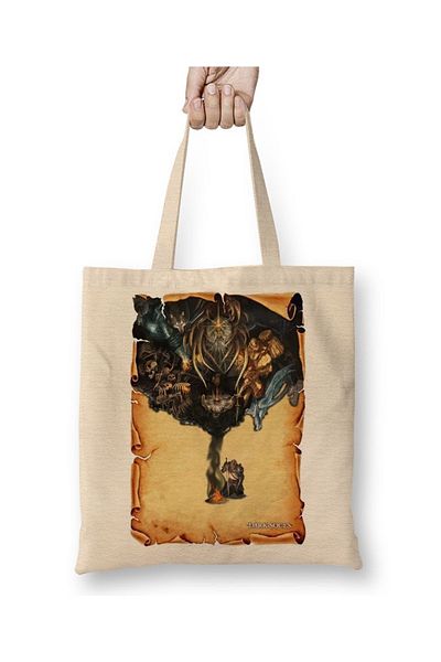 Baskı Dükkanı Geantă din pânză Dark Souls Tribute cu mâner lung