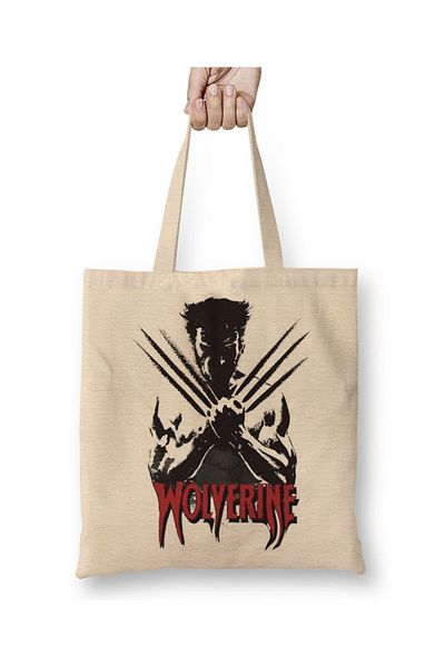Baskı Dükkanı Υφασμάτινη τσάντα Logan Wolverine με μακριά λαβή