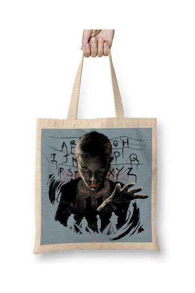 Baskı Dükkanı Stranger Things 08 Tkanina Torba Duga Sa ručkom