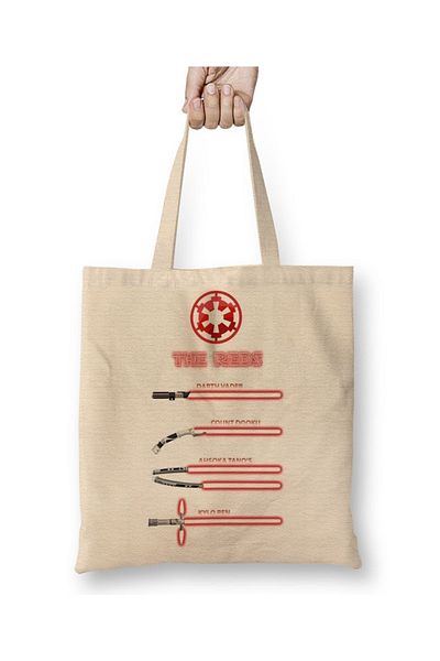 Baskı Dükkanı Geantă din pânză Star Wars The Reds cu mâner lung