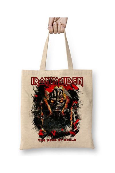 Baskı Dükkanı Υφασμάτινη τσάντα Iron Maiden με μακριά λαβή