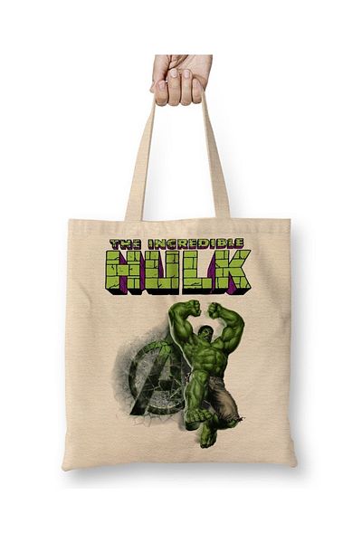 Baskı Dükkanı Υφασμάτινη τσάντα Hulk 04 με μακριά λαβή