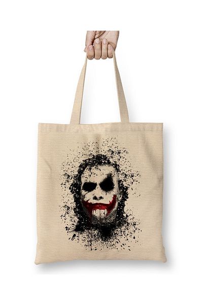 Baskı Dükkanı Υφασμάτινη τσάντα Coringa Joker με μακριά λαβή