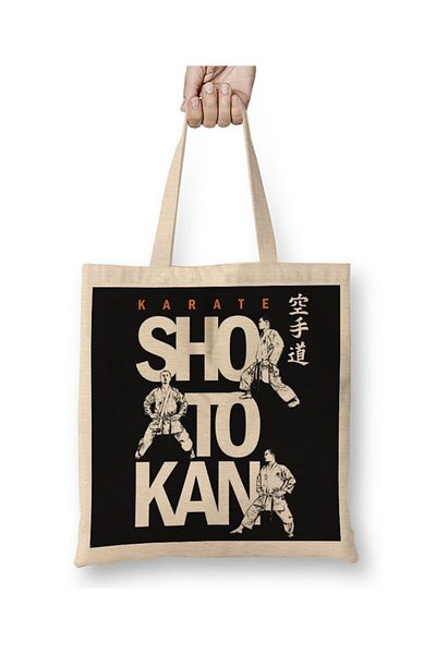 Baskı Dükkanı Shotokan Karate υφασμάτινη τσάντα με μακριά λαβή