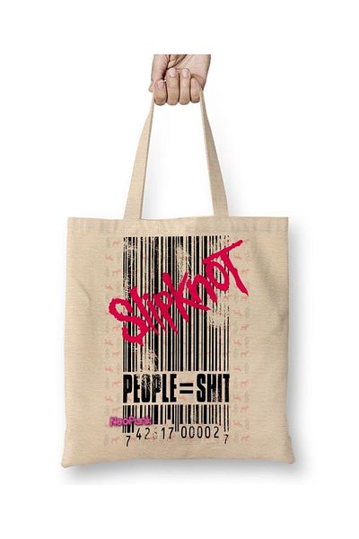 Baskı Dükkanı Slipknot By Neopunk υφασμάτινη τσάντα με μακριά λαβή