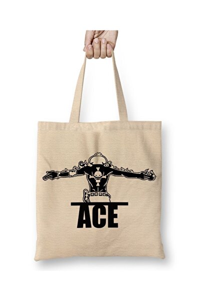 Baskı Dükkanı Portgas D Ace One Piece tkanina Torba dugačka Sa ručkom
