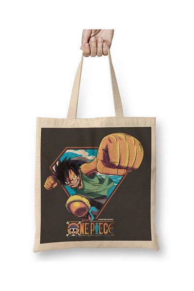 Baskı Dükkanı Μακριά λαβή υφασμάτινη τσάντα One Piece