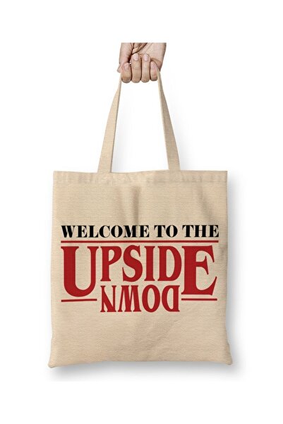 Baskı Dükkanı Stranger Things υφασμάτινη τσάντα με μακριά λαβή