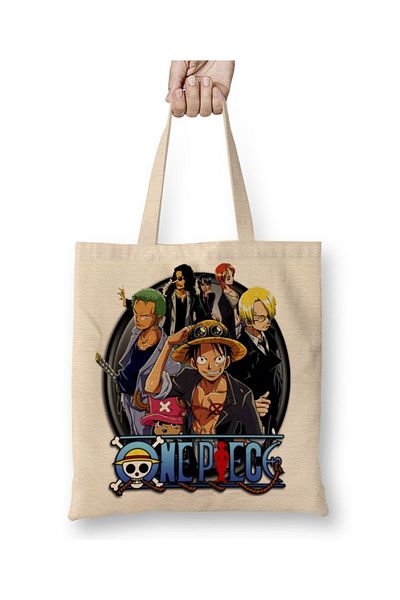 Baskı Dükkanı One Piece 01 υφασμάτινη τσάντα μακριά λαβή