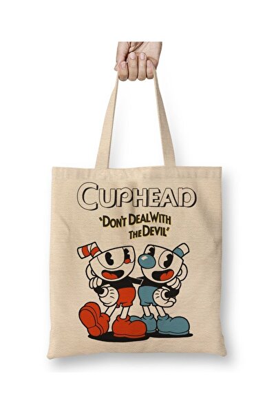 Baskı Dükkanı Cuphead Two Cloth Torba Dugačka Sa ručkom