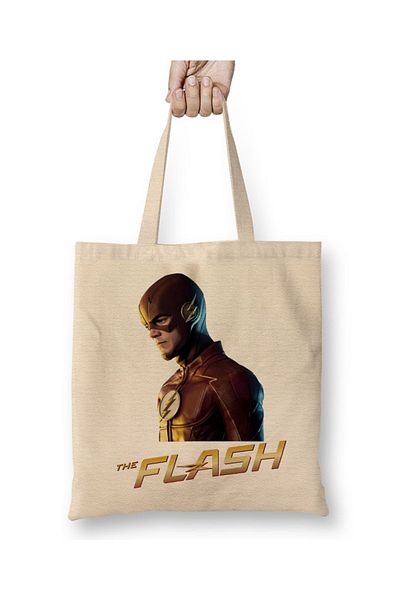 Baskı Dükkanı Geantă din pânză The Flash Modelo 7 cu mâner lung