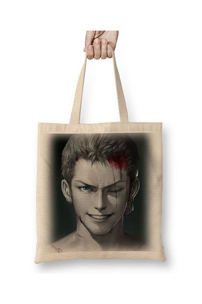 Baskı Dükkanı Roronoa Zoro Real Life υφασμάτινη τσάντα με μακριά λαβή
