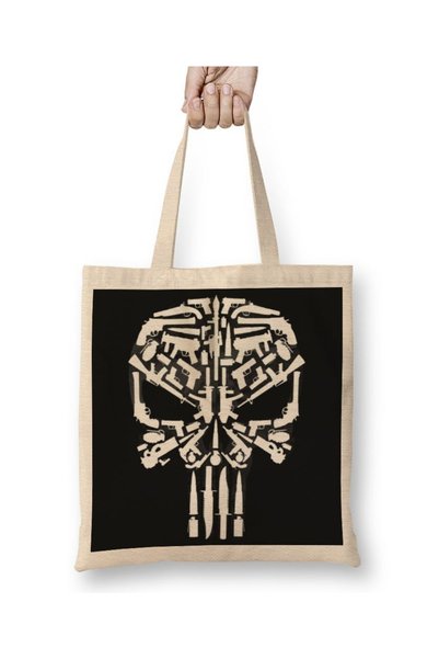 Baskı Dükkanı Punisher tkanina za kažnjavanje Torba dugačka Sa ručkom