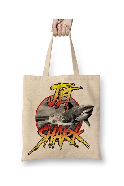 Baskı Dükkanı Jet Shark tkanina Torba dugačka Sa ručkom