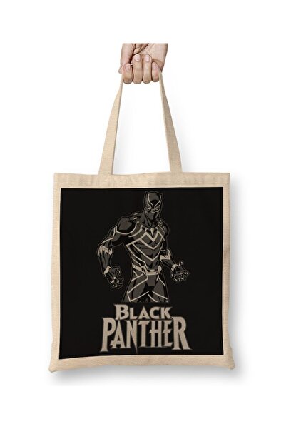 Baskı Dükkanı Pantera Negra Panther 2 Tkanina Torba Duga Sa ručkom