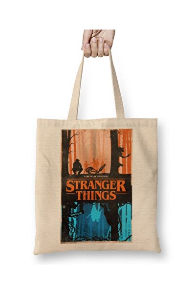 Baskı Dükkanı Stranger Things 002 Tkanina Torba Duga Sa ručkom