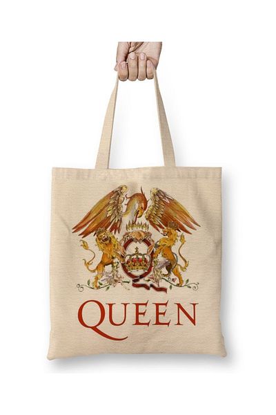 Baskı Dükkanı Υφασμάτινη τσάντα Queen Freddie Mercury με μακριά λαβή