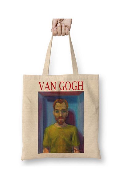 Baskı Dükkanı Υφασμάτινη τσάντα Vincent Van Gogh με μακριά λαβή