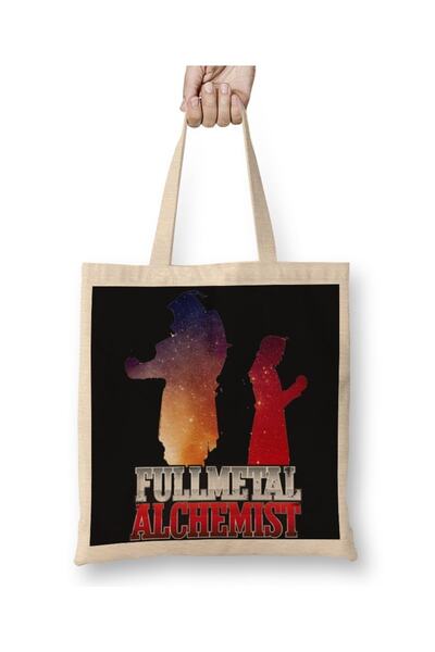Baskı Dükkanı Geantă din pânză Anime Fullmetal Alchemist 2 cu mâner lung