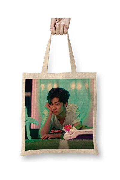 Baskı Dükkanı Nct Dream Jaemin Dnyl tkanina Torba duga Sa ručkom