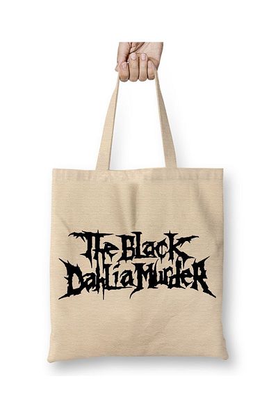 Baskı Dükkanı The Black Dahlia Murder At The Gates All Shall Υφασμάτινη τσάντα με μακριά λαβή