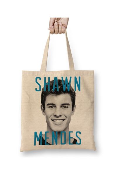 Baskı Dükkanı Shawn Mendes tkanina Torba duga Sa ručkom
