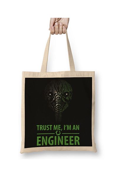 Baskı Dükkanı Engineer Trust Me υφασμάτινη τσάντα με μακριά λαβή