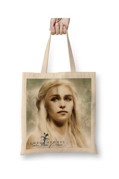 Baskı Dükkanı Igra prestola Khaleesi tkanina Torba duga Sa ručkom