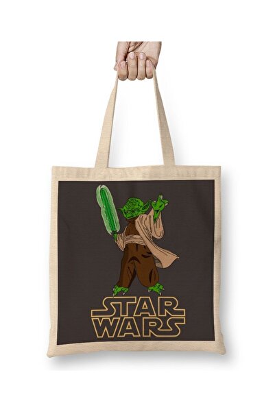 Baskı Dükkanı Mestre Yoda tkanina Torba dugačka Sa ručkom