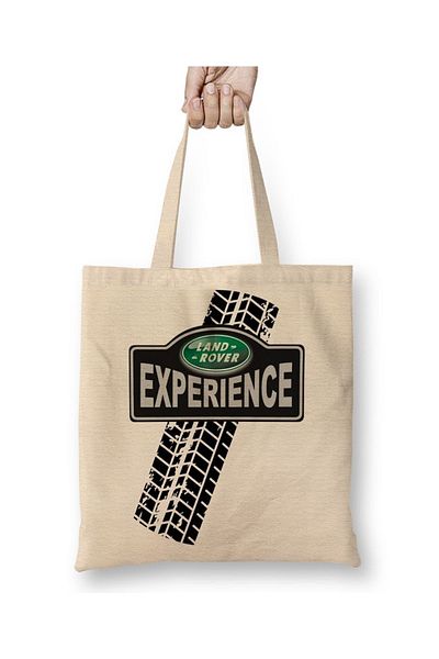 Baskı Dükkanı Geantă din pânză Land Rover Experience cu mâner lung
