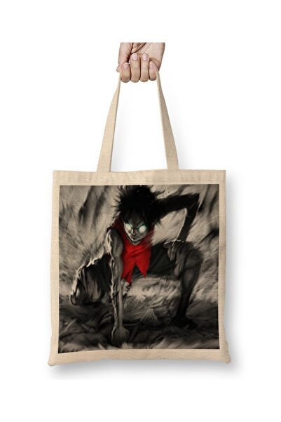Baskı Dükkanı One Piece Monkey D. Luffy Tkanina Torba Duga Sa ručkom