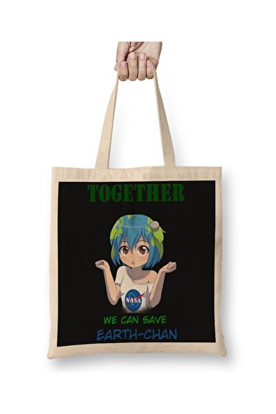 Baskı Dükkanı Μπορούμε να σώσουμε 2 τσάντες υφασμάτινες με μακριά λαβή