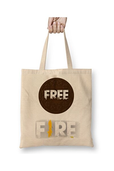 Baskı Dükkanı Free Fire Bolacha Verde Bez Torba Long Sa ručkom