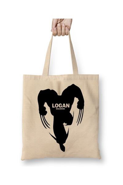 Baskı Dükkanı Wolverine Logan tkanina Torba duga Sa ručkom