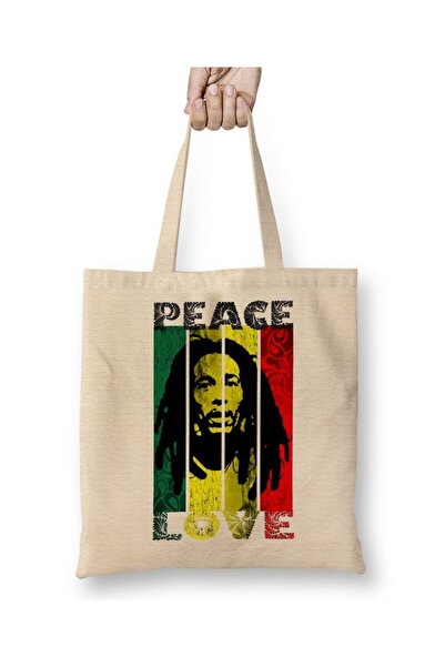 Baskı Dükkanı Bob Marley 01 Tkanina Torba Duga Sa ručkom